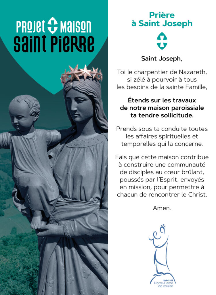 Marque-page Prière à saint Joseph